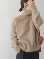 Women's Turtleneck Jumper – Beige