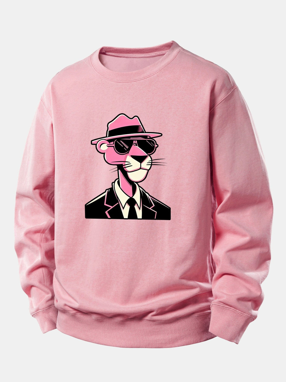 Men's Relaxed Fit Graphic Crew Neck Sweatshirt