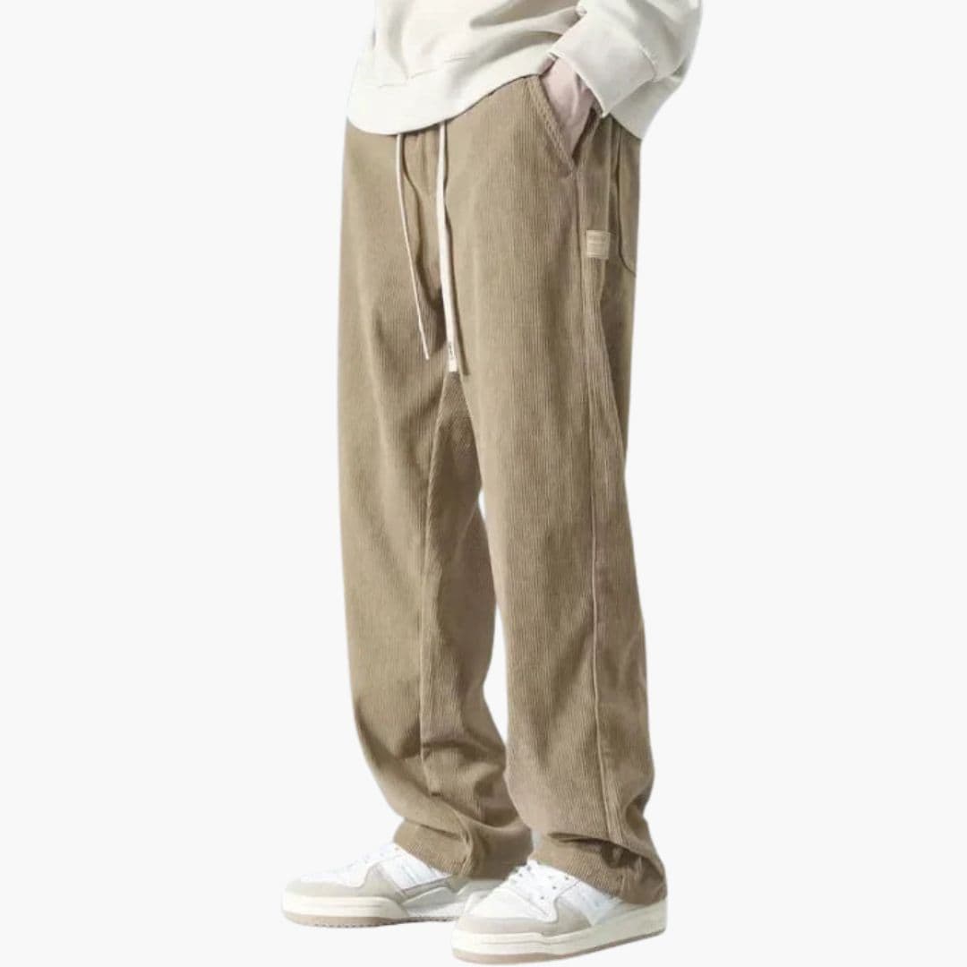 Men's Wide-Leg Corduroy Trousers – Retro Cut