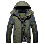 Men's Fleece-Lined Hooded Winter Parka – Waterproof Utility Layer