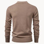 Men's Zip-neck Polo Shirt – Olive Green
