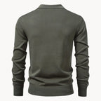 Men's Zip-neck Polo Shirt – Olive Green