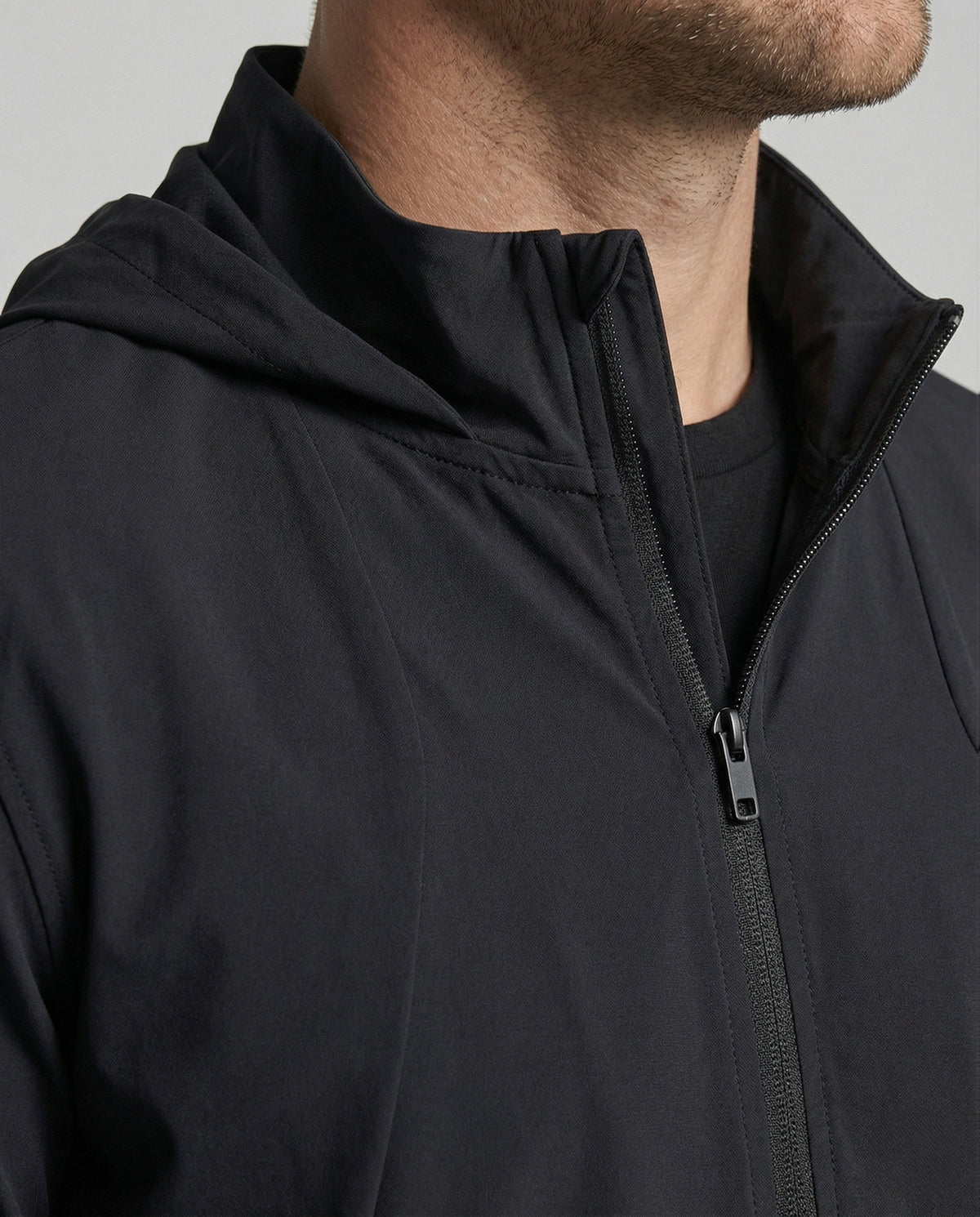Men's Lightweight Hooded Zip-Up Jacket – Streamlined Casual Layer