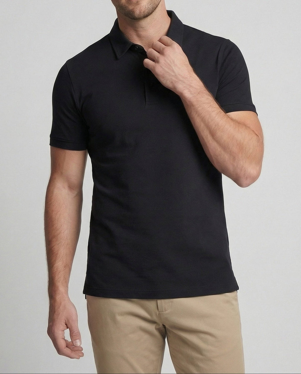 Men's Slim Fit Short Sleeve Polo Shirt – Clean Collared Style