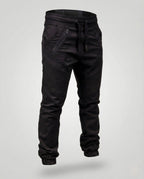 Men's Tapered Joggers with Zip Pockets and Biker Panels