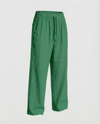 Men's Relaxed linen-look Blend Trousers with Drawstring Waist