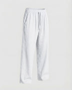 Men's Relaxed linen-look Blend Trousers with Drawstring Waist