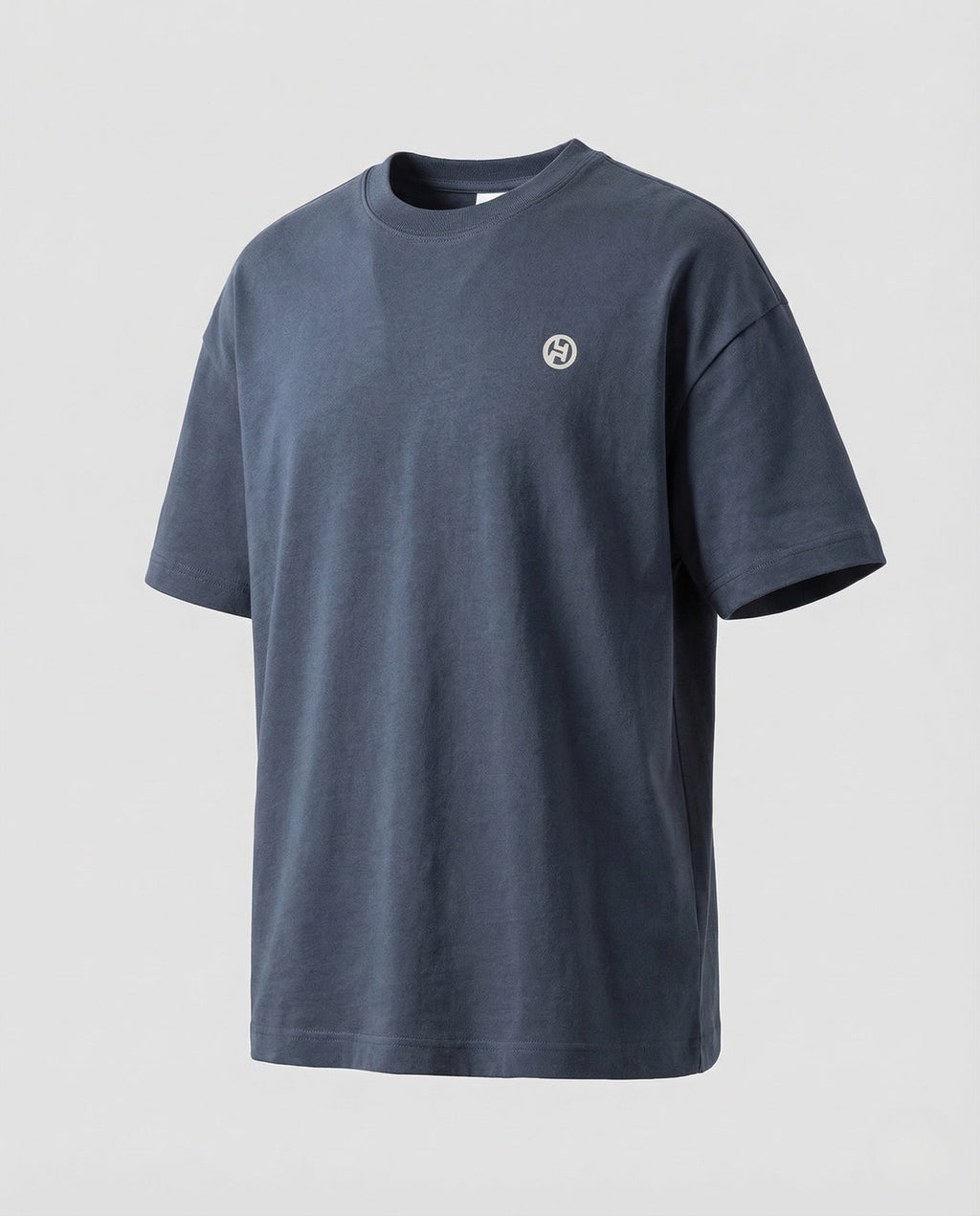 Men's Oversized Cotton Blend T-Shirt with Dropped Shoulders
