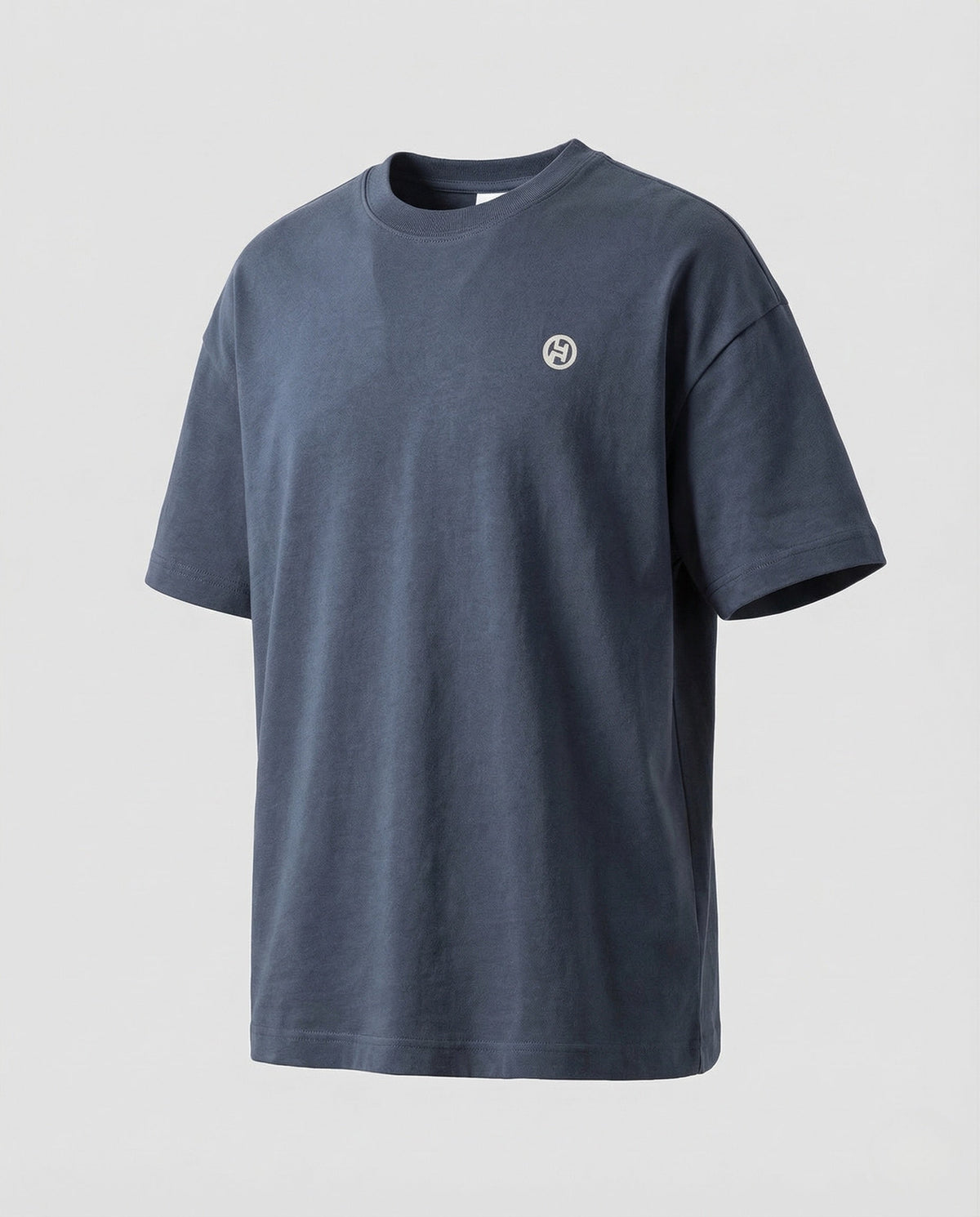 Men's Oversized Cotton Blend T-Shirt with Dropped Shoulders