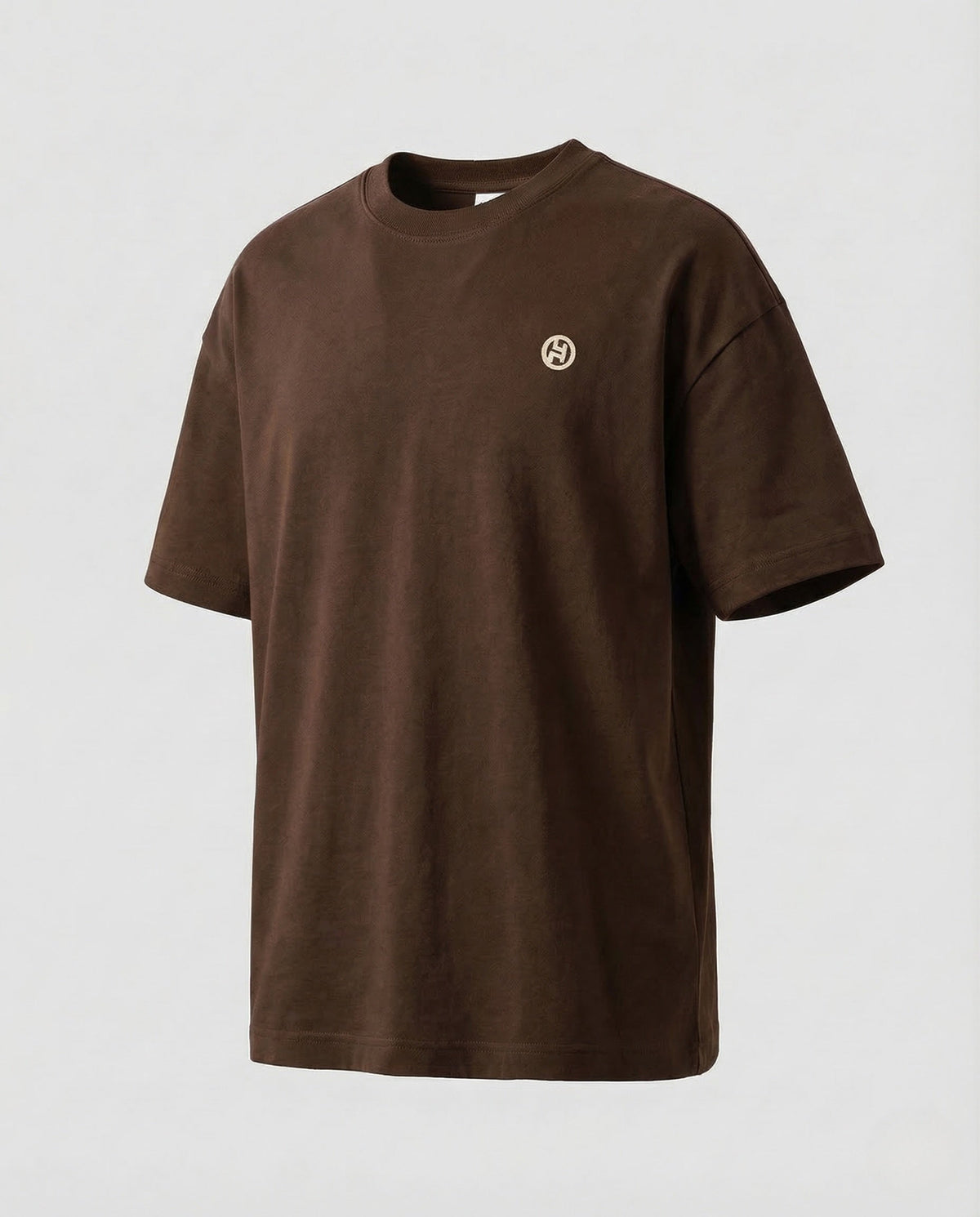 Men's Oversized Cotton Blend T-Shirt with Dropped Shoulders