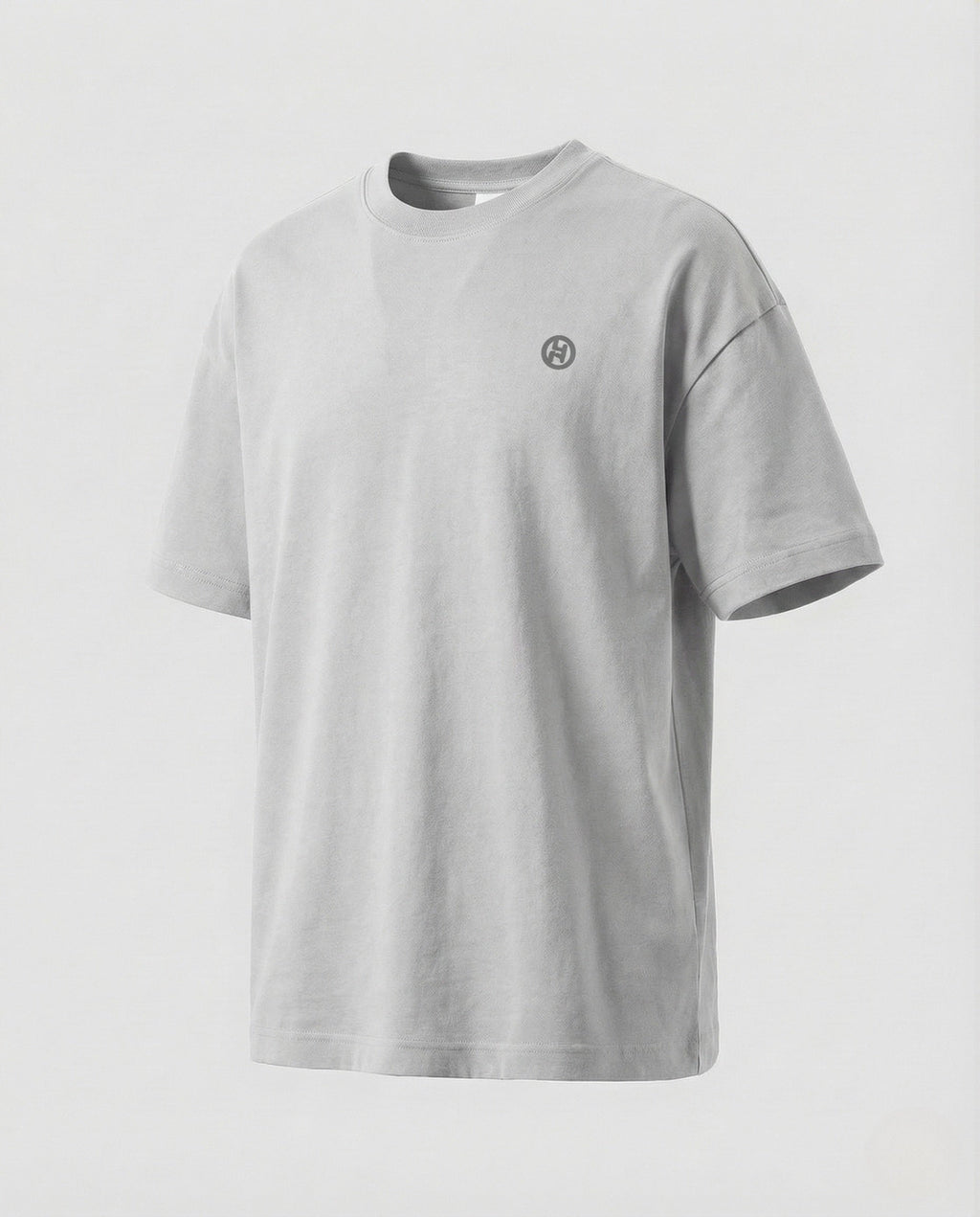 Men's Oversized Cotton Blend T-Shirt with Dropped Shoulders
