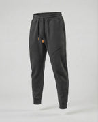 Men's Tapered Joggers with Curved Panel Seams and Drawstring Waist
