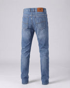 Men's Slim Fit Jeans with Classic Pockets and Belt Loops