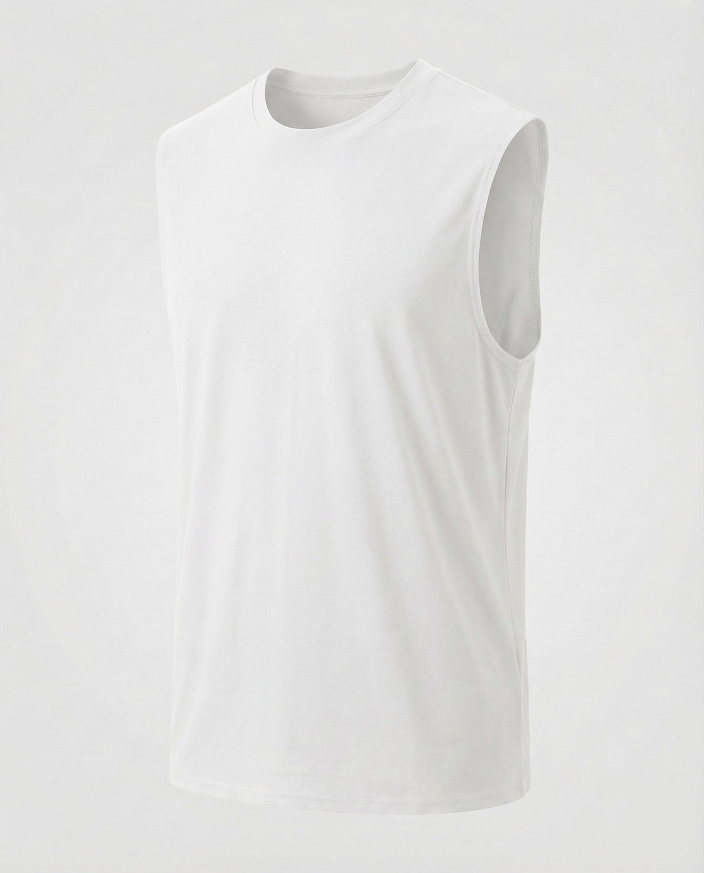 Men's Sleeveless Crew Neck Tank Top – Athletic Casual Muscle Shirt