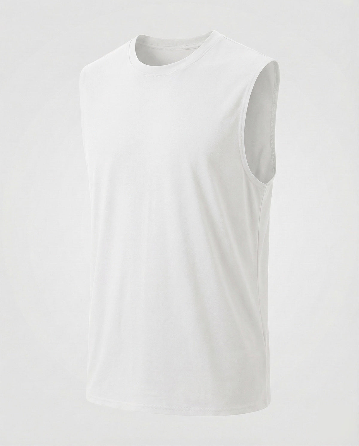 Men's Sleeveless Crew Neck Tank Top – Athletic Casual Muscle Shirt
