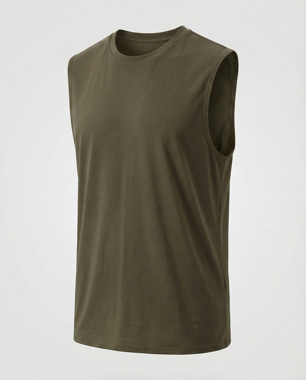 Men's Sleeveless Crew Neck Tank Top – Athletic Casual Muscle Shirt