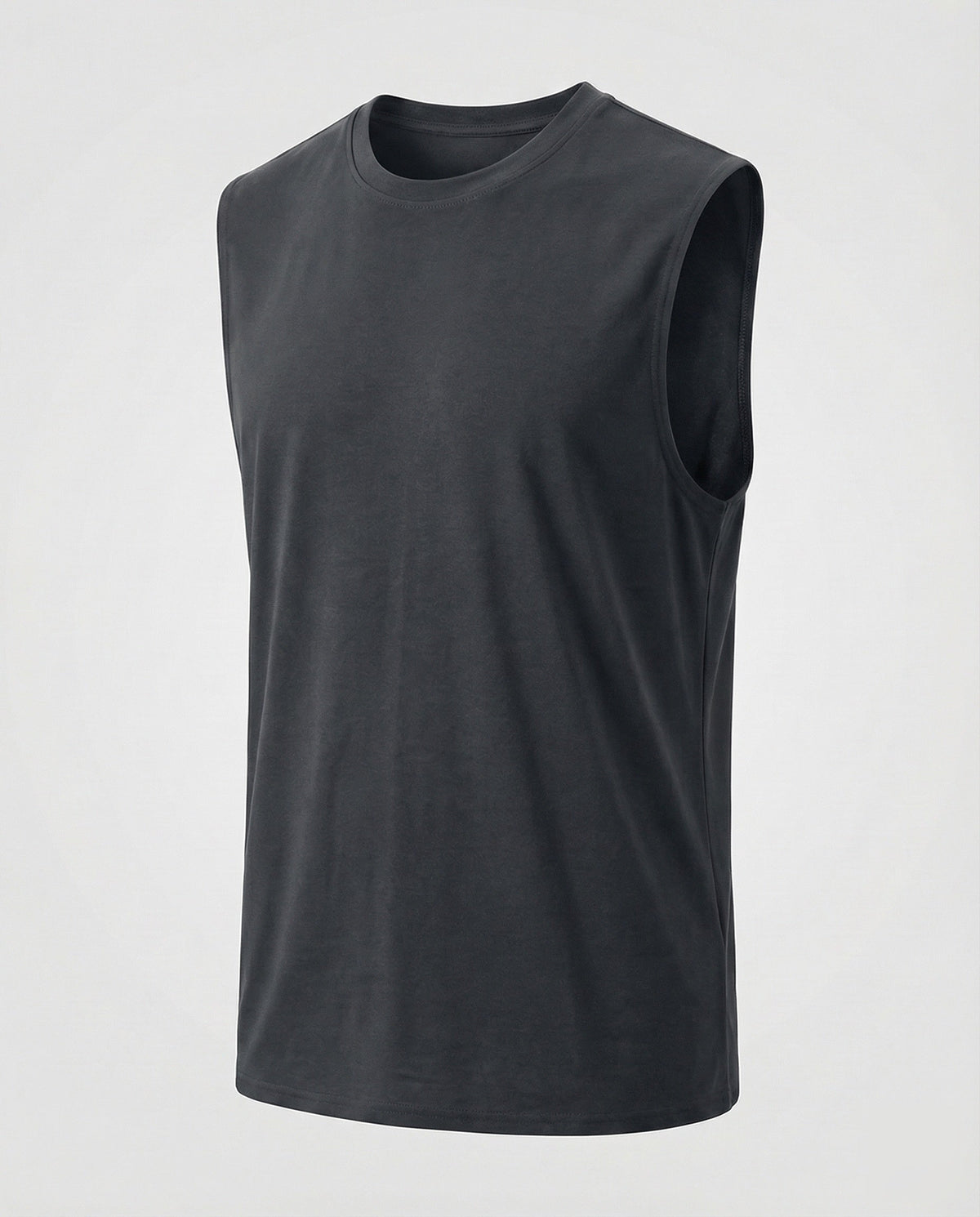 Men's Sleeveless Crew Neck Tank Top – Athletic Casual Muscle Shirt