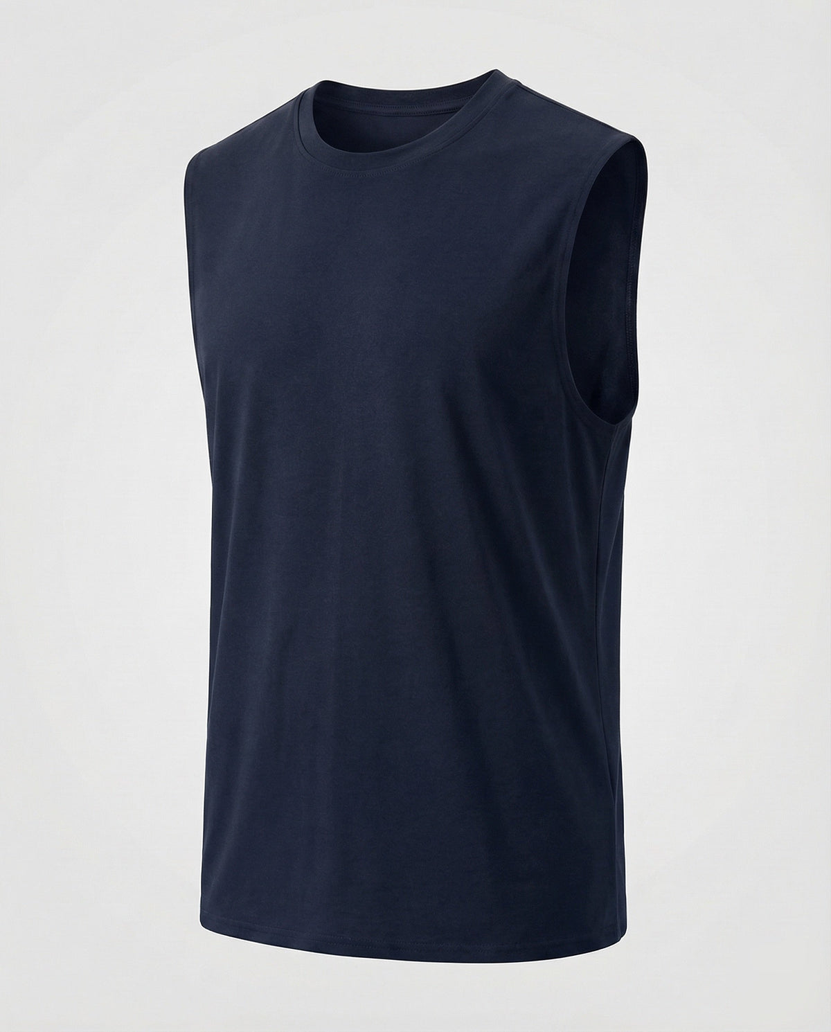 Men's Sleeveless Crew Neck Tank Top – Athletic Casual Muscle Shirt
