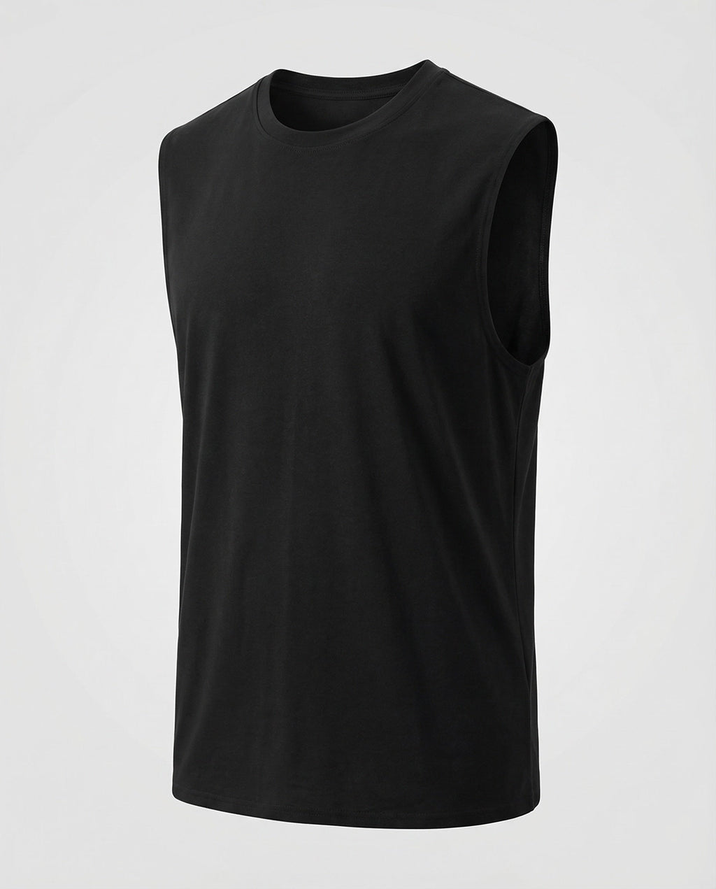 Men's Sleeveless Crew Neck Tank Top – Athletic Casual Muscle Shirt
