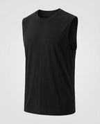 Men's Sleeveless Crew Neck Tank Top – Athletic Casual Muscle Shirt