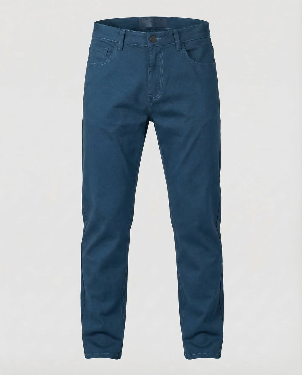 Men's Straight Leg Chino Trousers with Belt Loops