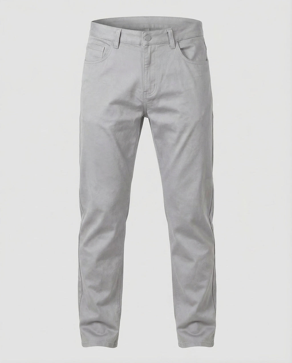 Men's Straight Leg Chino Trousers with Belt Loops