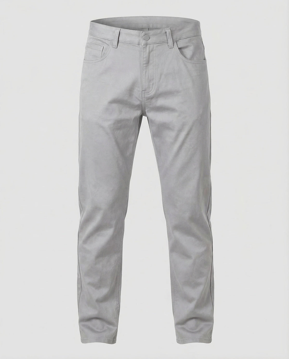 Men's Straight Leg Chino Trousers with Belt Loops