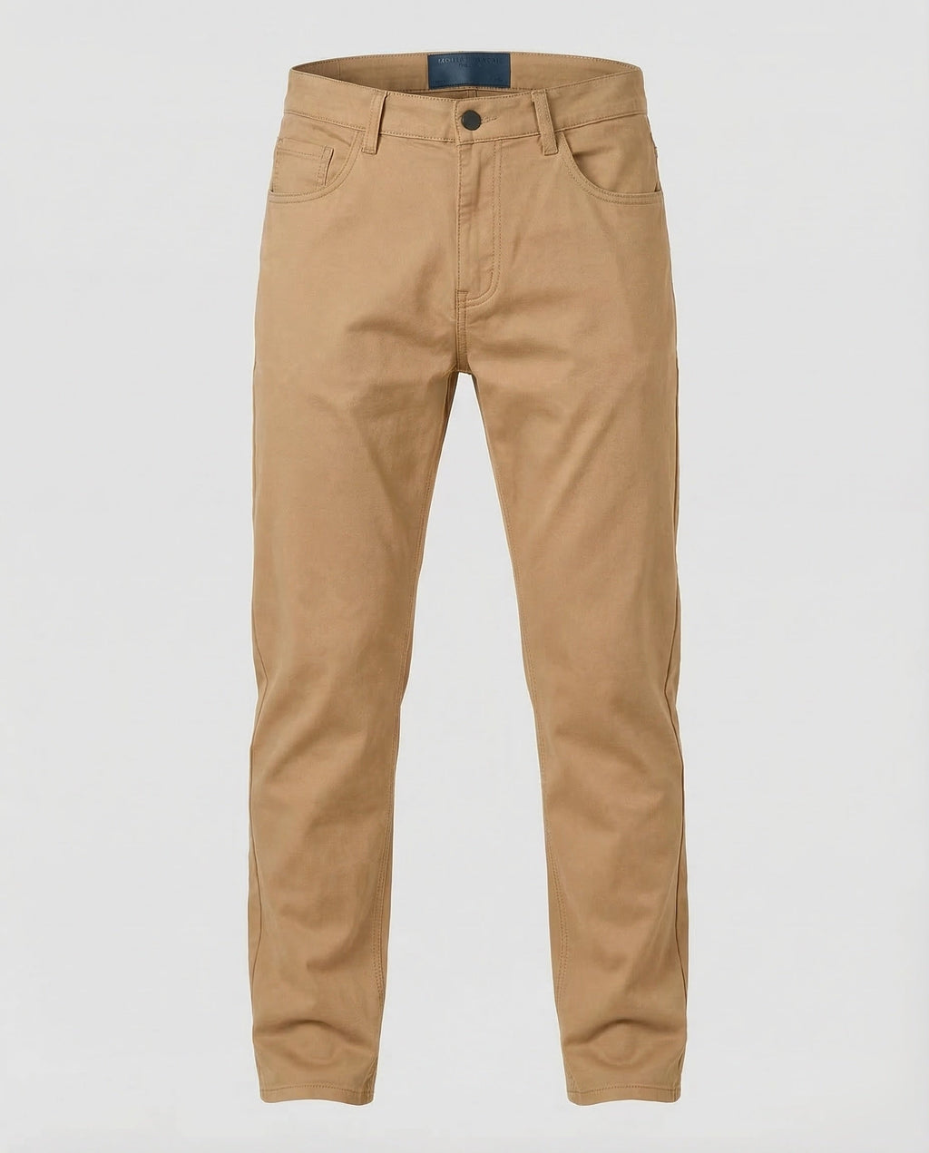 Men's Straight Leg Chino Trousers with Belt Loops