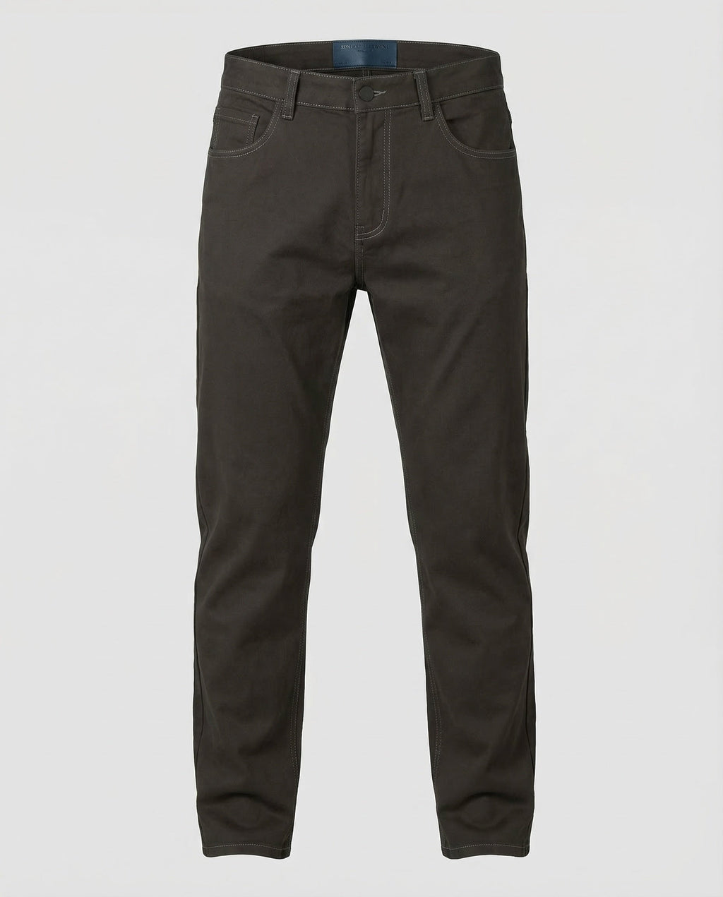 Men's Straight Leg Chino Trousers with Belt Loops