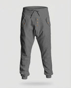 Men's Harem Trousers with Drop Crotch and Drawstring Waist