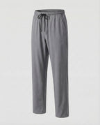Men's Relaxed Straight Leg Jogger Trousers with Drawstring Waist