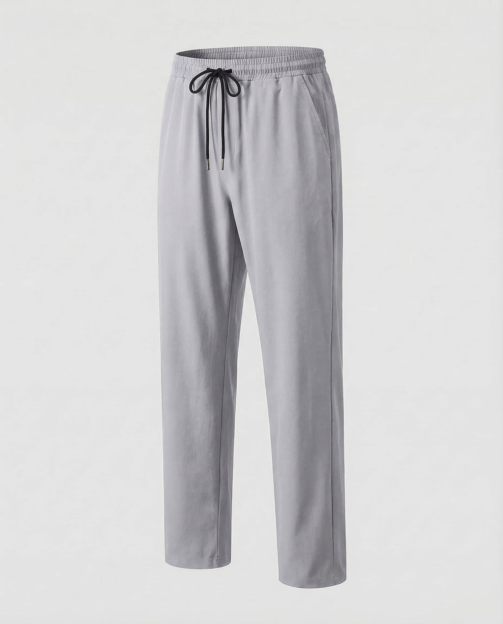 Men's Relaxed Straight Leg Jogger Trousers with Drawstring Waist