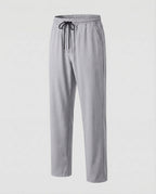 Men's Relaxed Straight Leg Jogger Trousers with Drawstring Waist