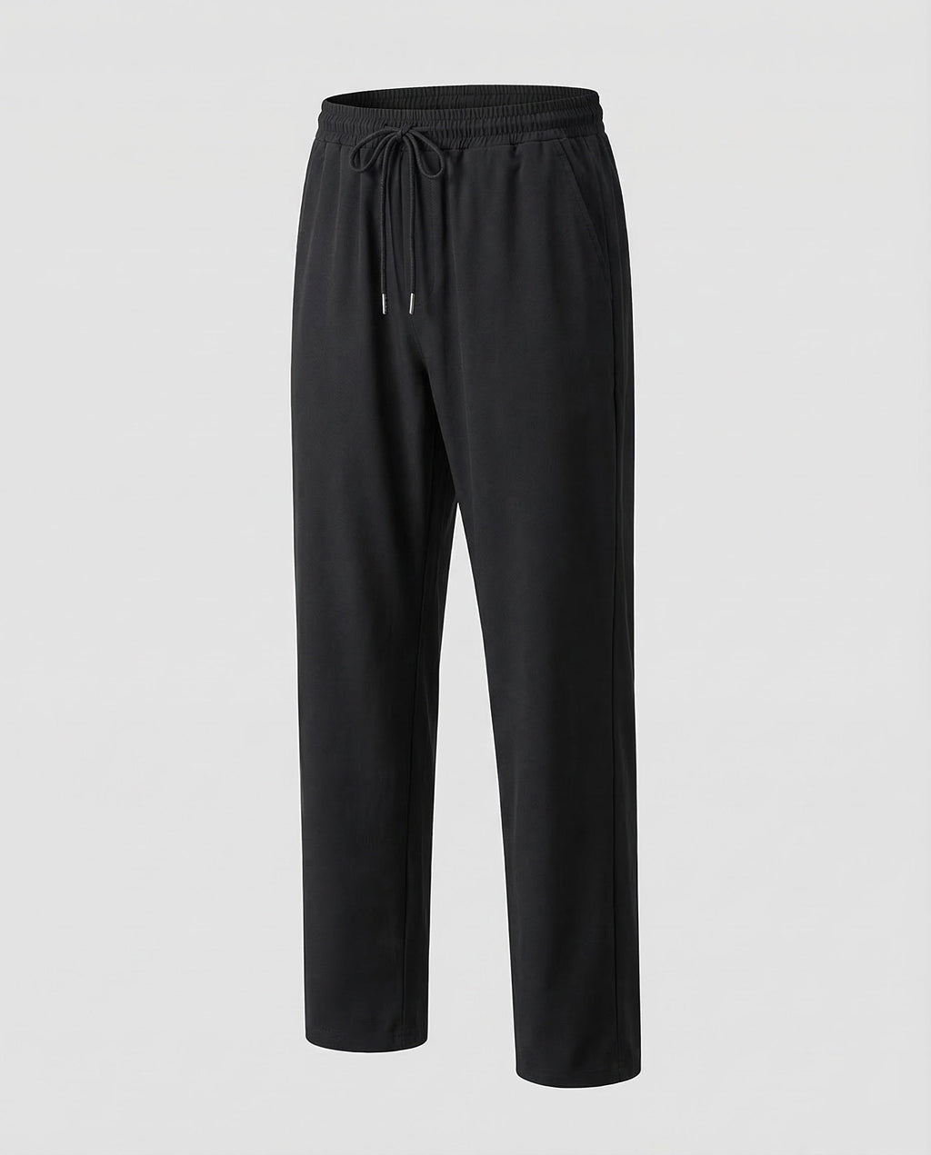 Men's Relaxed Straight Leg Jogger Trousers with Drawstring Waist