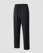 Men's Relaxed Straight Leg Jogger Trousers with Drawstring Waist