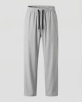 Men's Relaxed Straight Leg Trousers with Adjustable Drawstring Waist