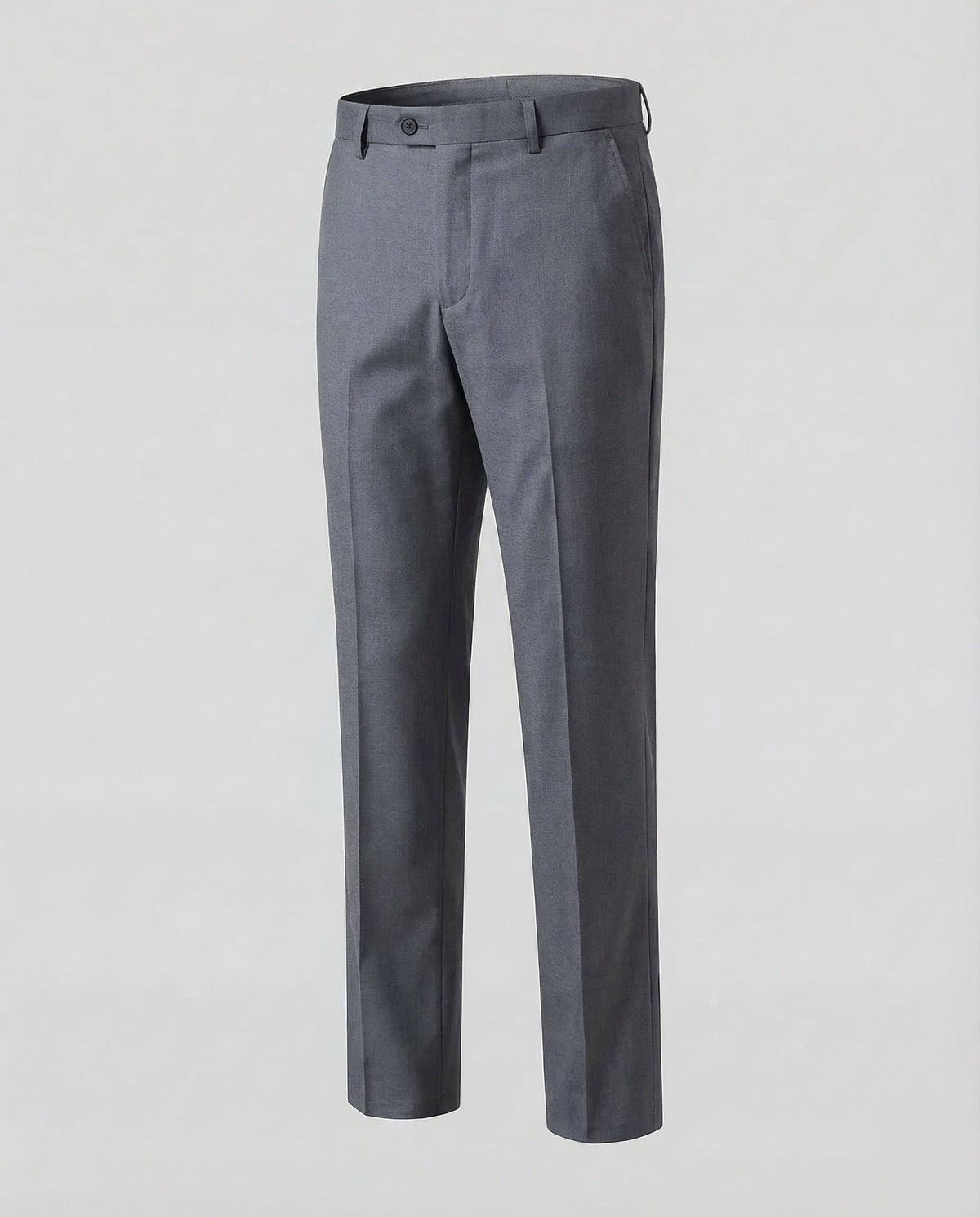 Men's Tailored Formal Trousers with Pressed Creases and Belt Loops