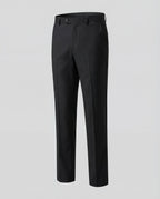 Men's Tailored Formal Trousers with Pressed Creases and Belt Loops