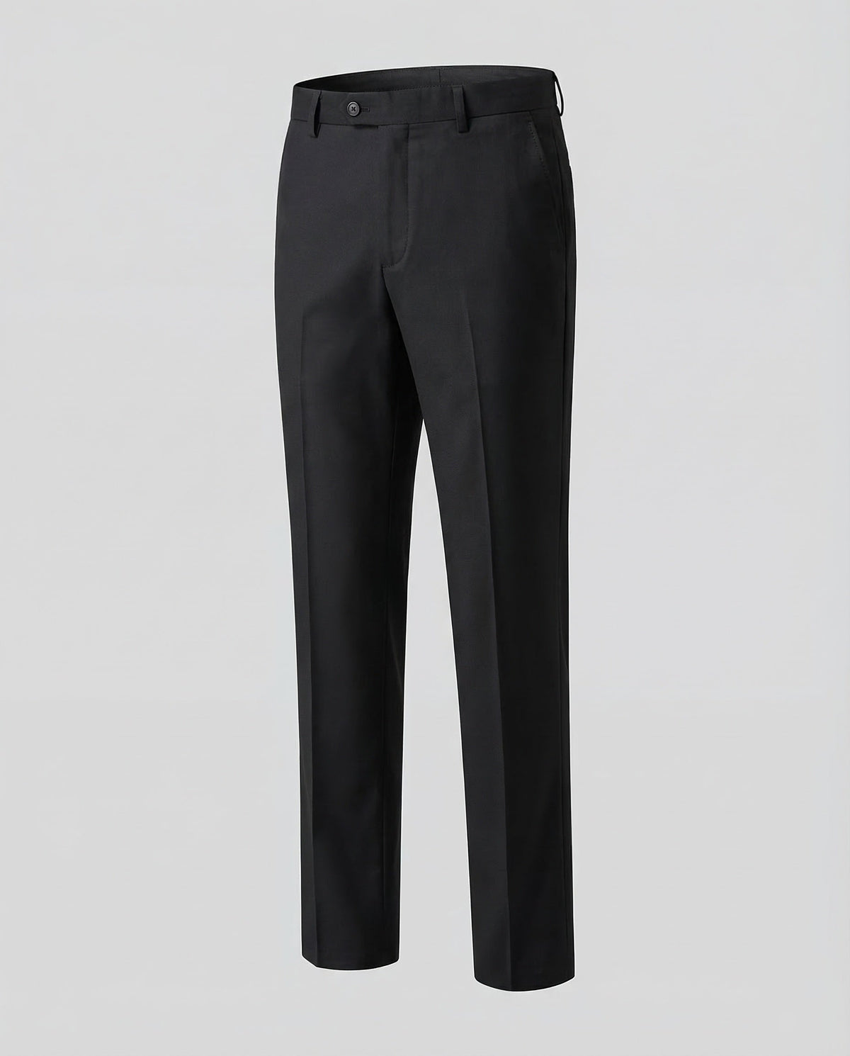 Men's Tailored Formal Trousers with Pressed Creases and Belt Loops