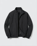 Men's Lightweight Bomber Jacket with Stand Collar and Zip Front