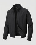 Men's Lightweight Harrington Jacket with Stand Collar and Raglan Sleeves