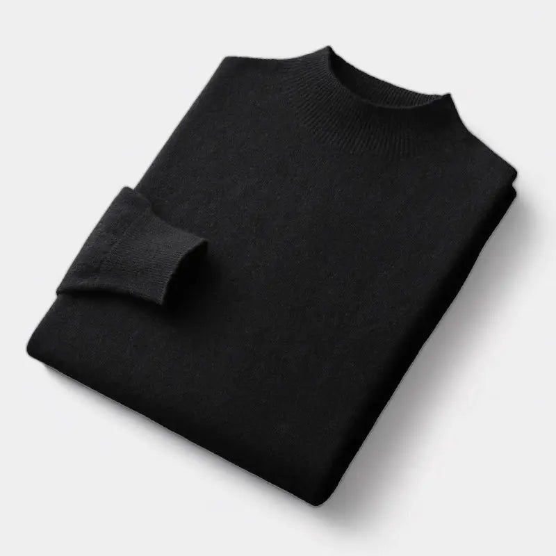 Men's wool-blend Mock Neck Sweater – Warm Refined Knit