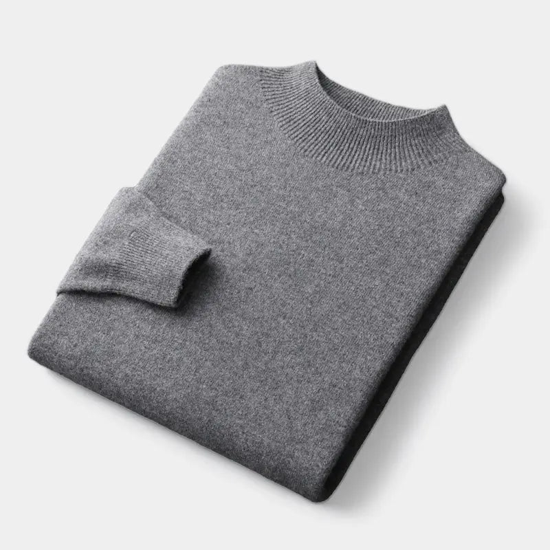 Men's wool-blend Mock Neck Sweater – Warm Refined Knit