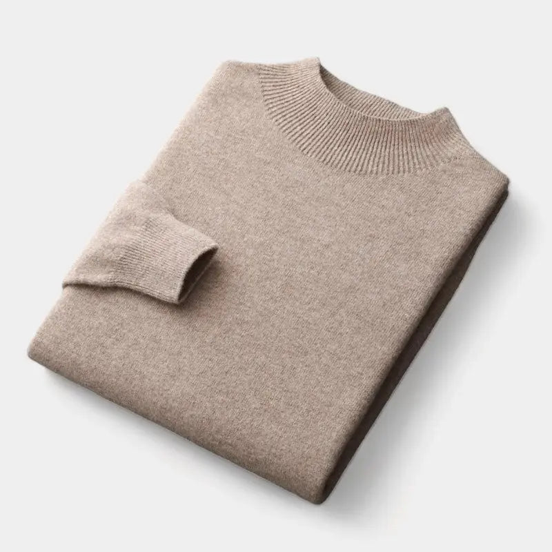 Men's wool-blend Mock Neck Sweater – Warm Refined Knit