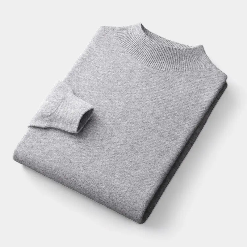 Men's wool-blend Mock Neck Sweater – Warm Refined Knit