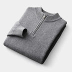 Men's soft-knit Zip-Neck Sweater – Clean Winter Knit