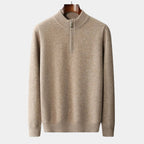 Men's soft-knit Zip-Neck Sweater – Clean Winter Knit