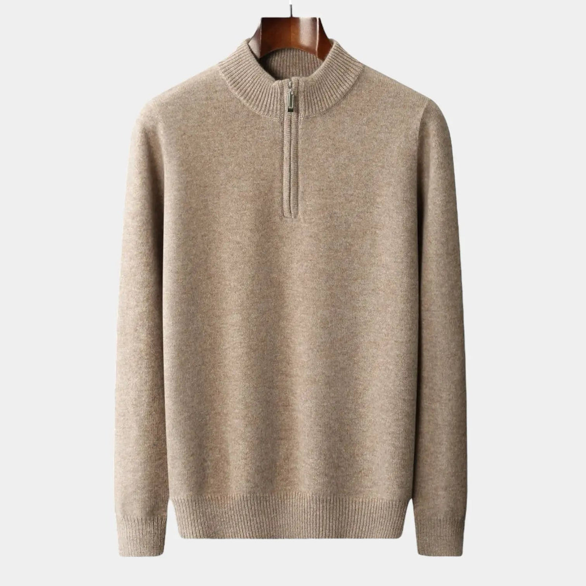 Men's soft-knit Zip-Neck Sweater – Clean Winter Knit