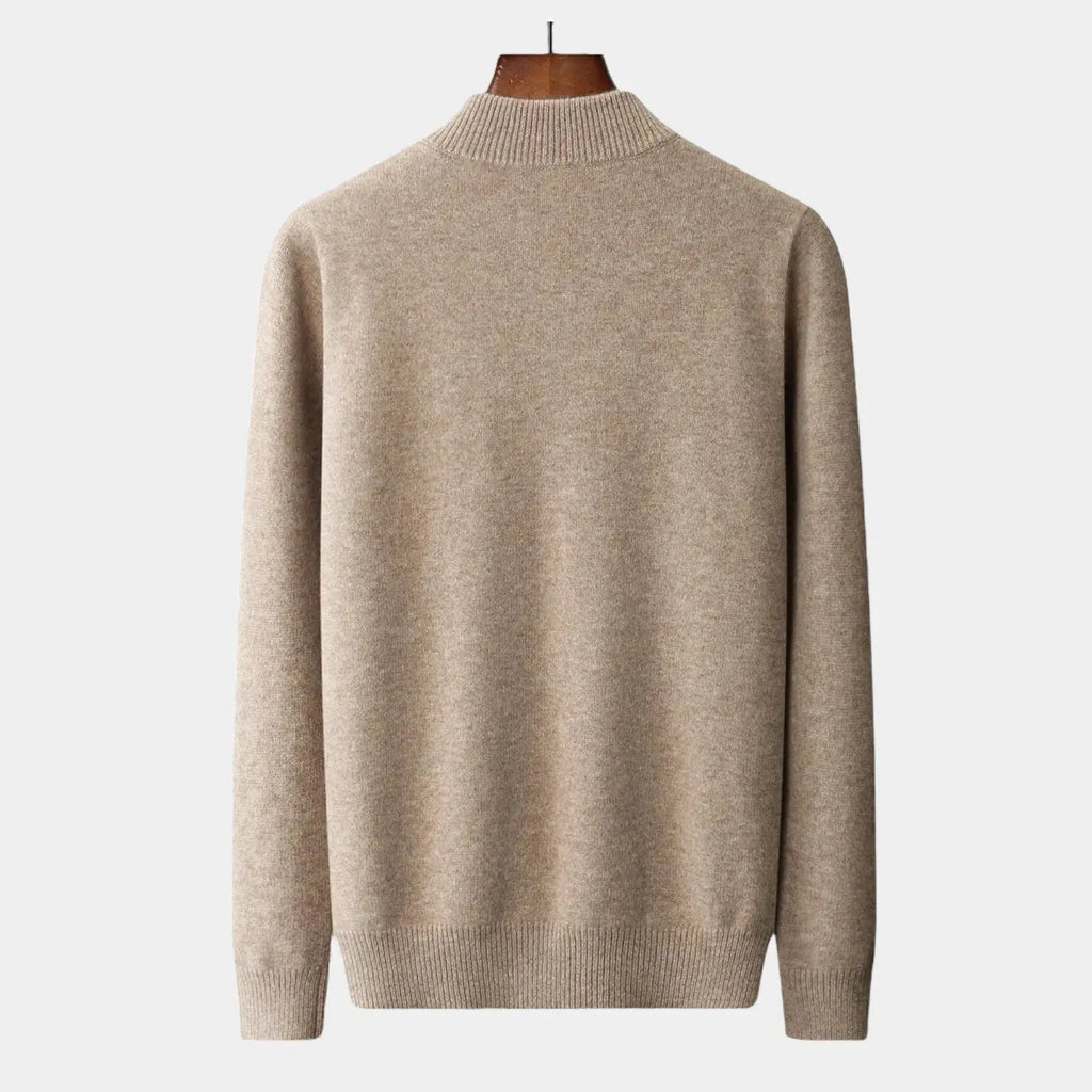 Men's soft-knit Zip-Neck Sweater – Clean Winter Knit
