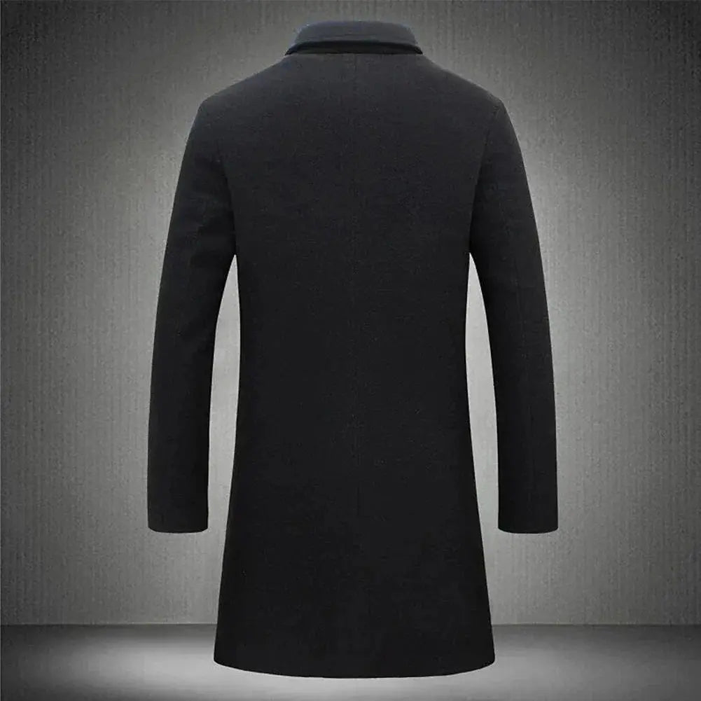 Men's Wool-Blend Overcoat – Straight Cut